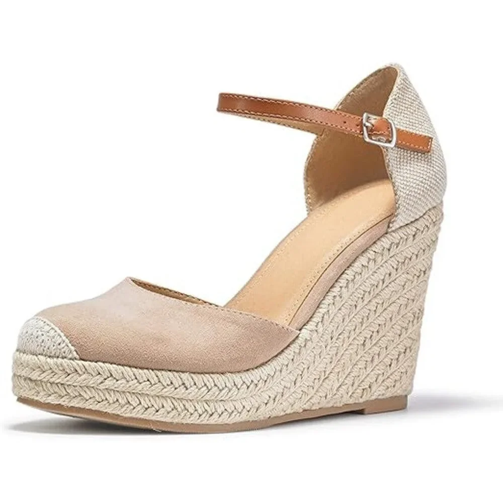 Fisace Womens Size 8 Tan Faux Suede 4